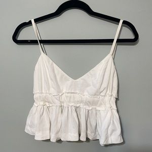 White crop top